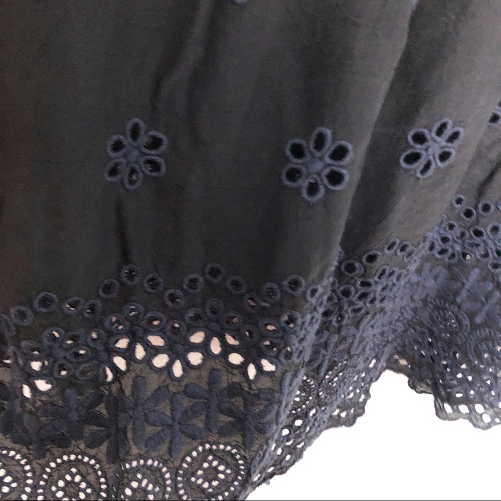 Johnny Was M Tunic Floral Embroidered Stripe Long Sleeve - Picture 6 of 9